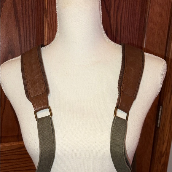 Canvas Backpack with Brown Accents - Picture 8 of 16